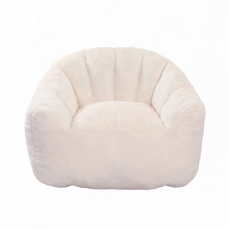 Microfiber / Microsuede Bean Bag Chair, White