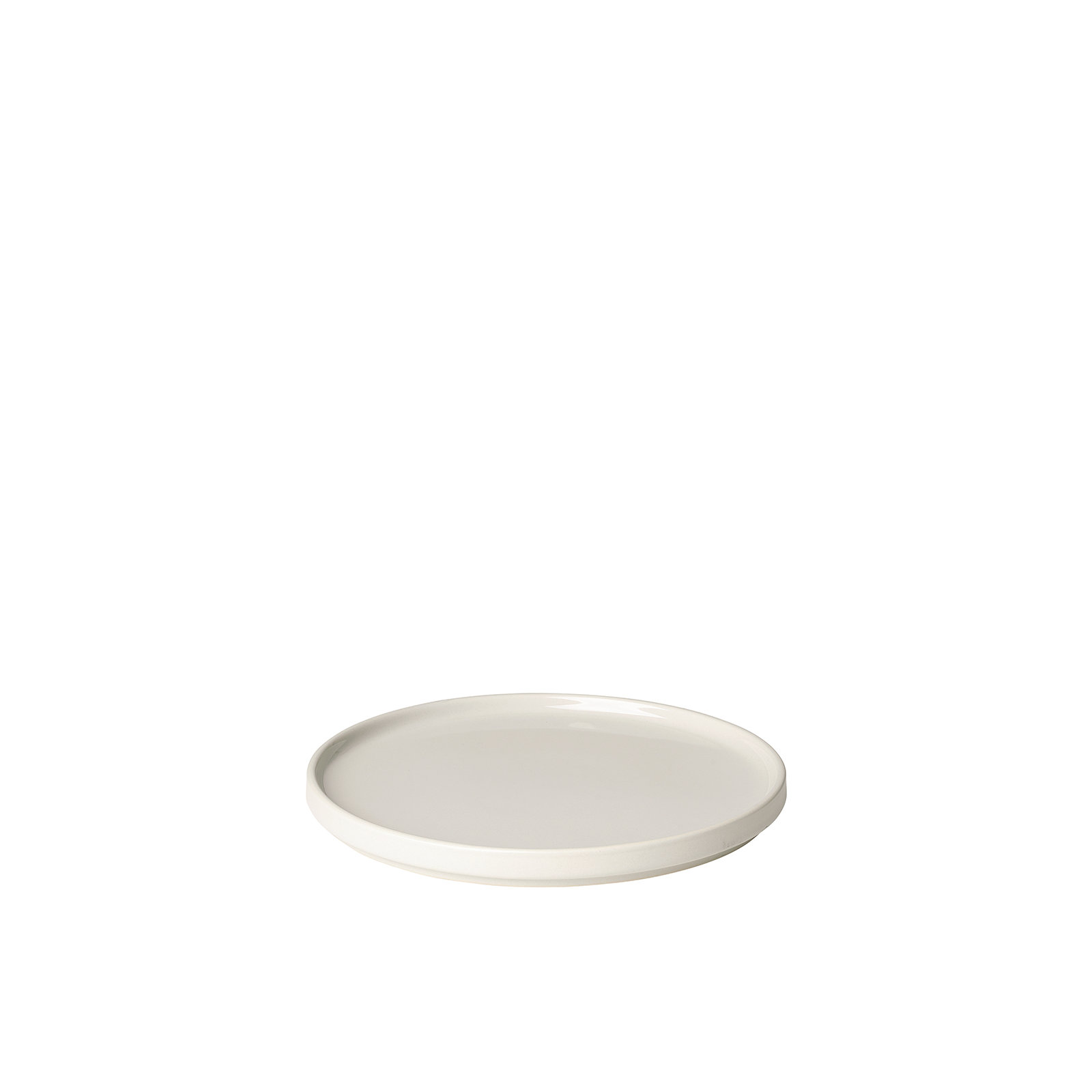 PILAR Stoneware 8" Dessert Plate, Moonbeam/Cream