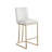 Bar Stools Set of 2 Counter Height 26" Bar Stools with Back, Velvet Kitchen Stools-8427239