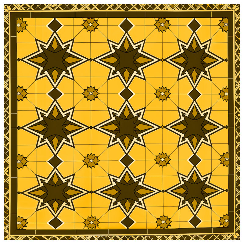 Yellow Star Pattern Blankets, 50in W x 60in H
