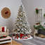 Arbre de Noël enneigé et givré avec lumières DEL fixes / constantes-799167049