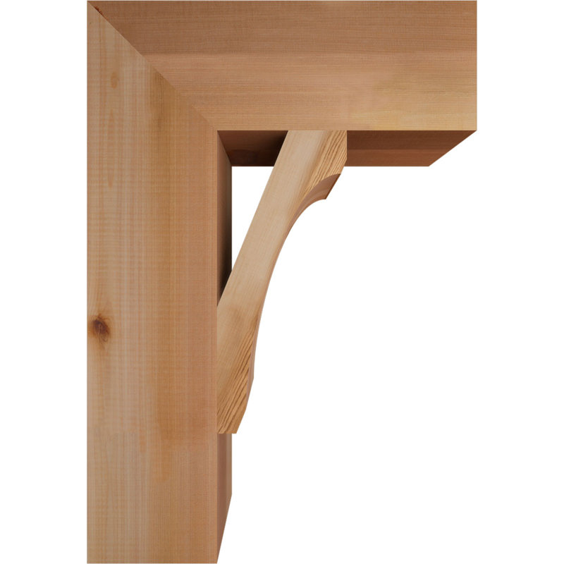 Support en bois rustique Legacy Block, Cèdre rouge, Lisse, H 26 po x l 5,5 po x P 18 po