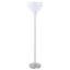 Lampe sur pied en métal chromé