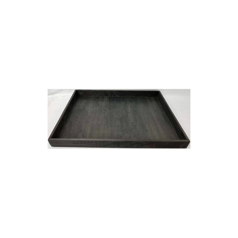 Plateau de service rectangulaire en bois Athlone, H 1,5 po x l 18,25 po x p 13 po, Noir