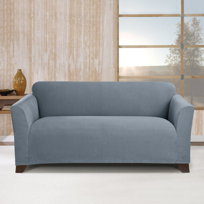 Stretch Morgan Box Cushion Loveseat Slipcover