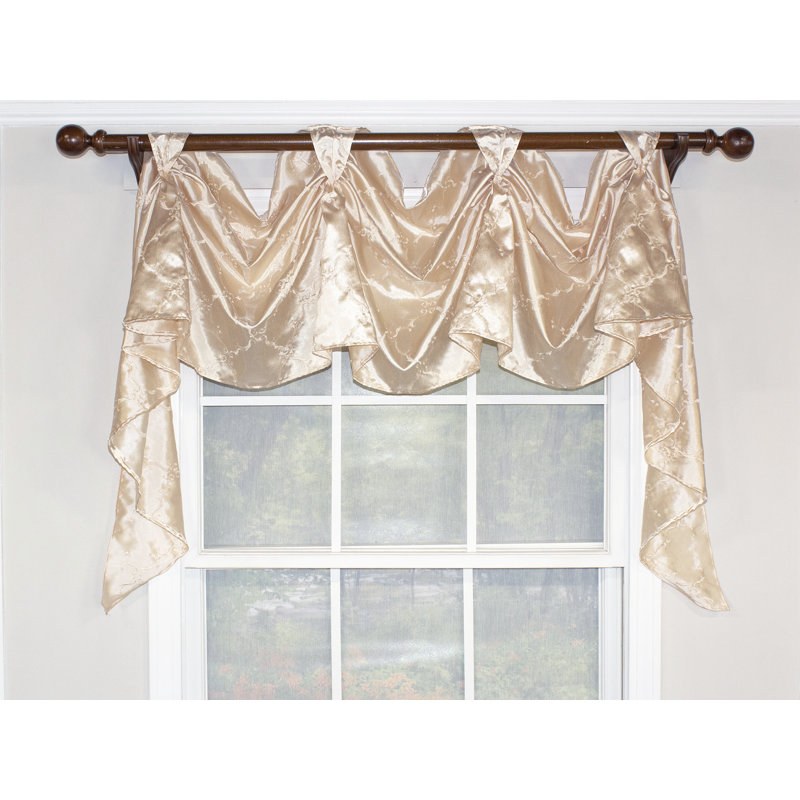 Cantonnière 50 po brodée Diamond Victory, Crème