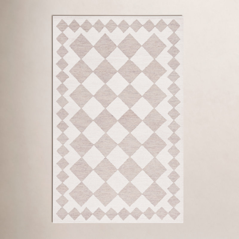 Claude Hand Tufted Geometric Indoor Rug, Rectangle 5' x 8'