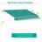 13' X 8' Retractable Awning, Patio Awnings, Sunshade Shelter W/ Manual Crank Handle, Uv & Water-Resistant Fabric And Aluminum Frame For Deck, Balcony, Yard-1381450110-1381450087