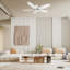 Ventilateur de plafond intelligent Granville avec télécommande, ensemble d'éclairage inclus, fonctionne avec l'assistant Google et Amazon Alexa, raccourci Siri.-901426997