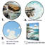 «Azure Seascape Palms Horizon III», reproduction sur toile-97026879-97026878