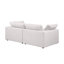 Ensemble de canapé avec repose-pieds 3 pièces Bendigo - Revêtement en tissu Belfast véritable