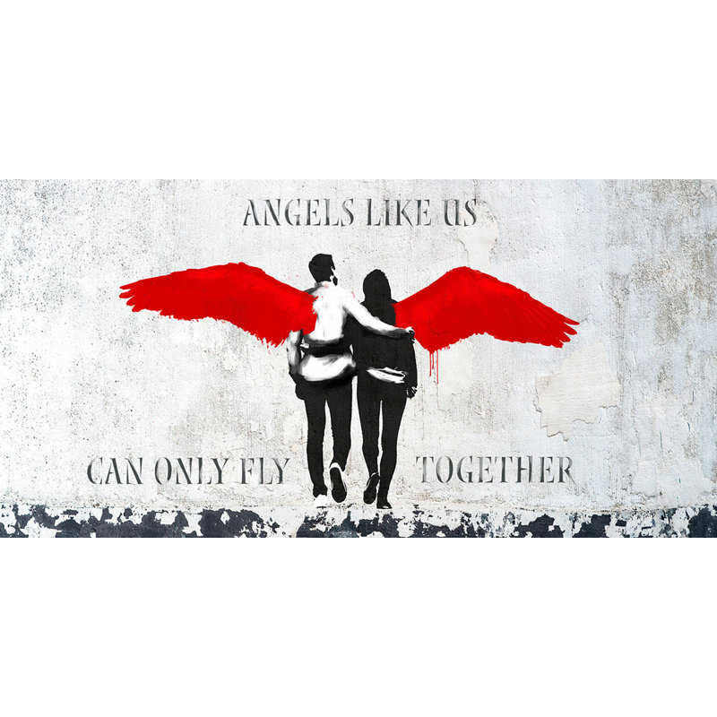 Angels Like Us - Wrapped Canvas Print, 60cm H x 120cm W x 4cm D