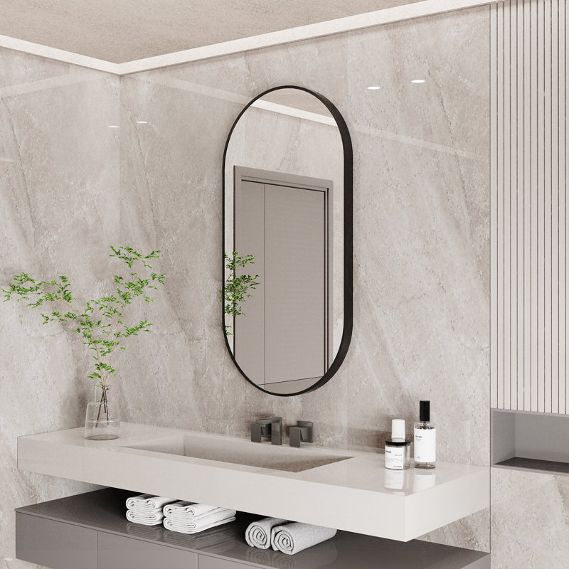 Kuske Metal Oval Wall Mirror