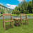 HIPS Material Outdoor Bistro Set Foldable Small Table And Chair Set With 2 Chairs And Rectangular Table