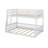 Full XL Over Queen Bunk Bed With Ladder And Guardrails