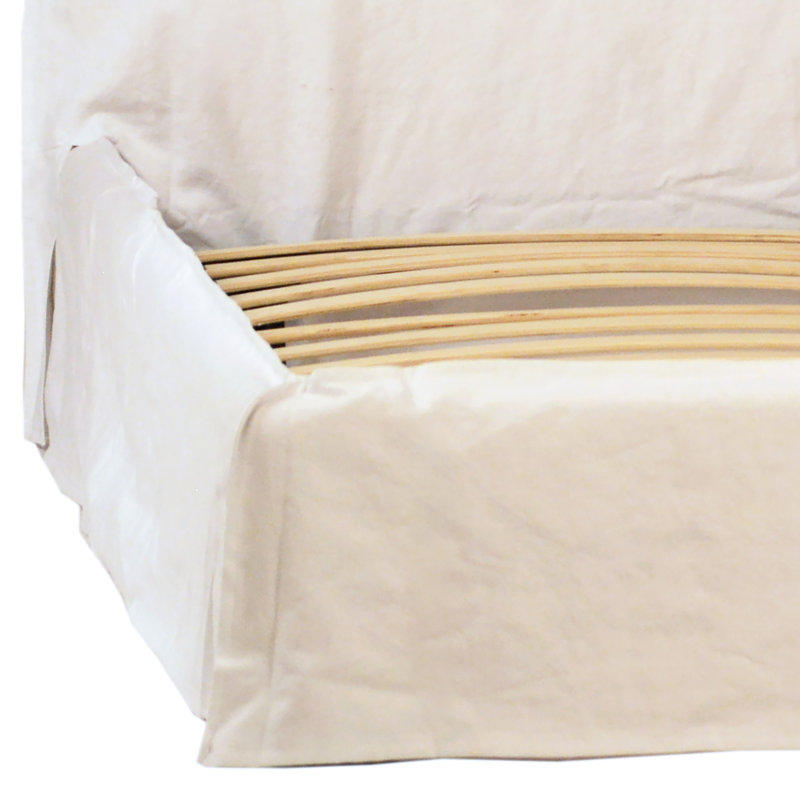 Jardel Solid Wood and Upholstered Panel Bed