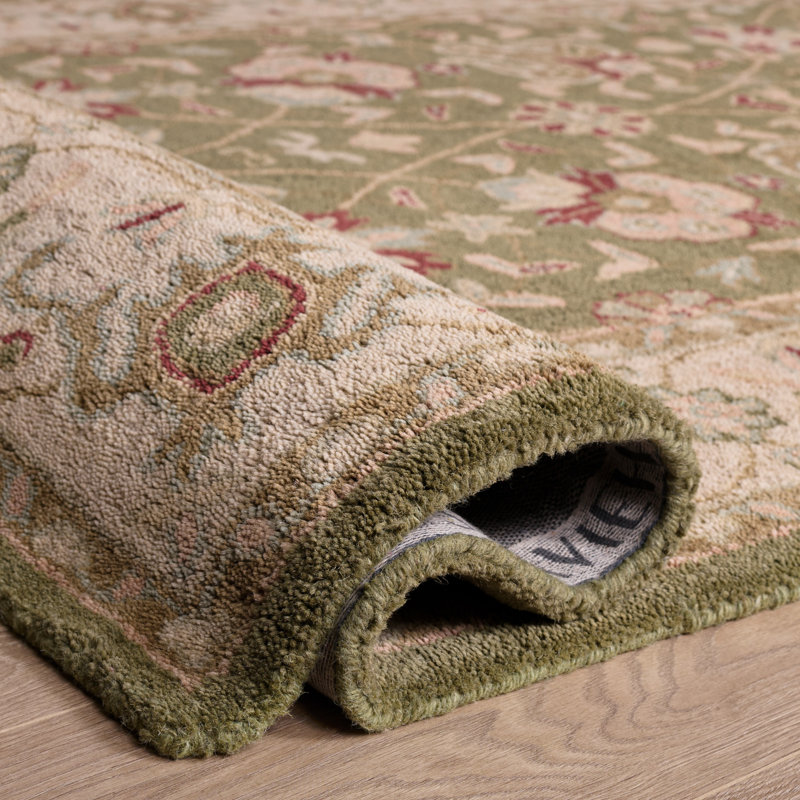 Tapis oriental en laine touffeté à la main Dunbar, Rectangle 2 pi x 3 pi