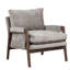 Fauteuil d'appoint moderne en velours gris-884735519
