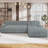 Boneless 107" 2-Piece Modular Sofa Free Combinations-1172518726