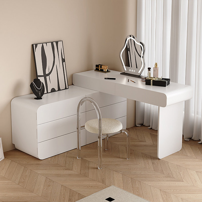 Makeup Vanity with Light mirror,8 drawers,1 chair
