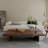 Nut-brown Solid Wood Rectangular Coffee Table-1945085440