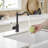 Single Handle Standard Kitchen Faucet Vessel Sink Faucet 360°Swivel One Hole Farmhouse Lavatory Vanity Faucet-108534389