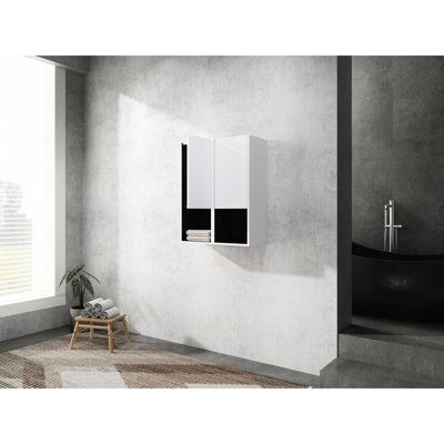 Okamoto 12" Wall-Mounted Bathroom Side Cabinet