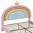 Upholstered Rainbow Design Bed With Storage Drawer, No Box-Spring Needed