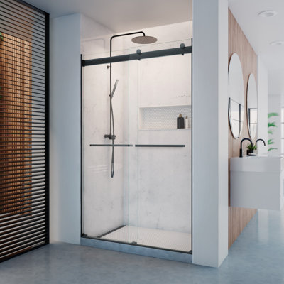 Porte de douche sans cadre DreamLine Dexterity l 44-48 po x H 76 po