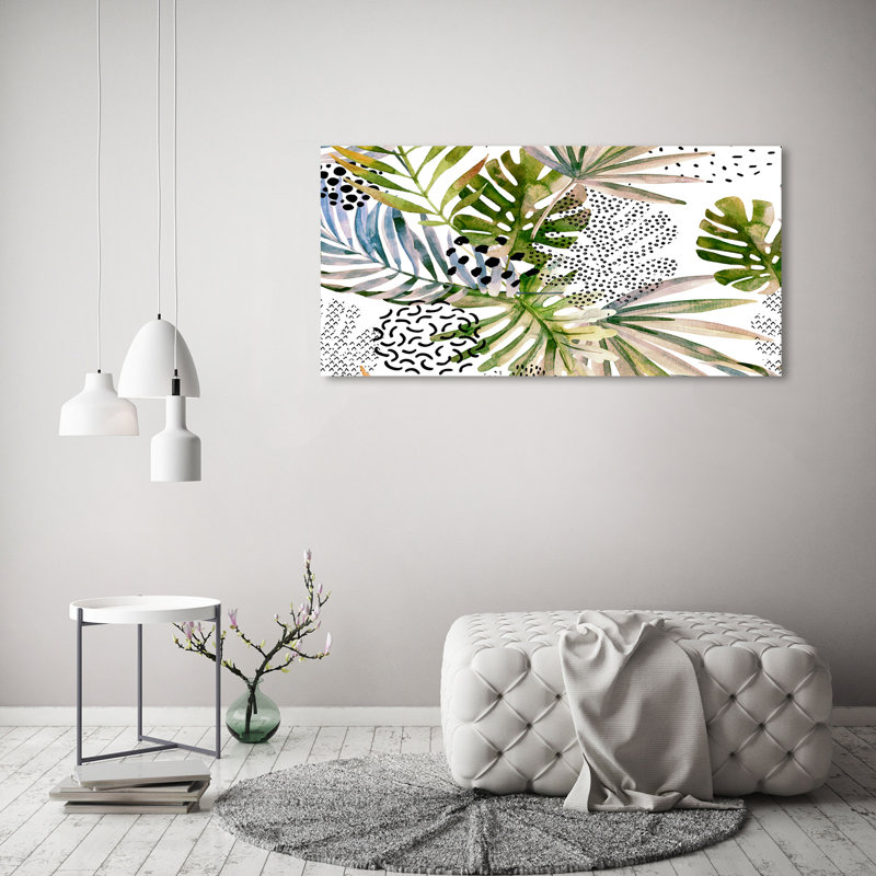 Tropical Leaves - Wrapped Canvas Print