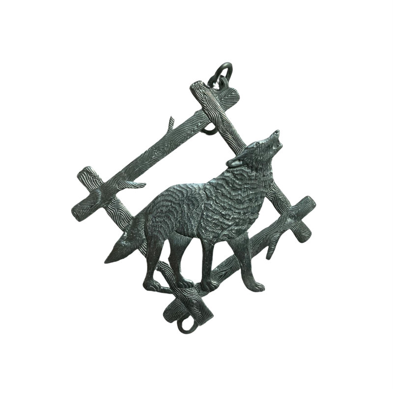 Carillon - loup 50 po - Tube, Noir