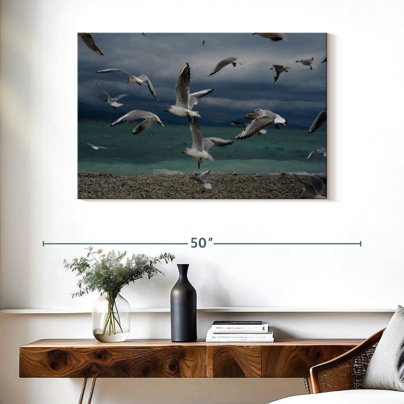 Brampt Beach Seagulls, 26" H x 39" W