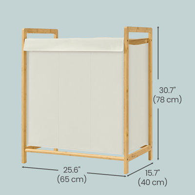 Bamboo Laundry Basket with Handles