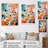 " Colorful Mid Century Atomic Abstraction III "-152566523-152566520