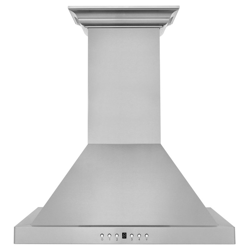24" Crown Sound 400 CFM Ducted Wall Mount Range Hood with Wi-Fi, Stainless Steel