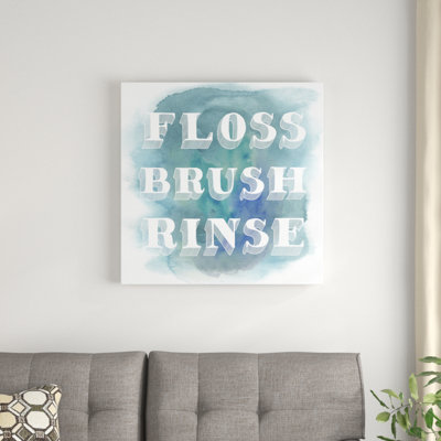 Bathroom Do's II - Wrapped Canvas Print