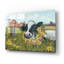 Art mural épique «Vache au champ de fleurs jaunes» par Tanya Nyp, 24 po x 16 po-117461817