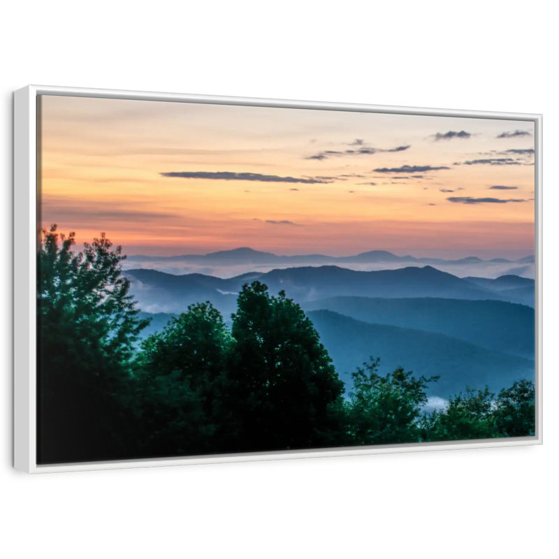 Blue Ridge, Cadre flottant blanc, 13 po x 9 po