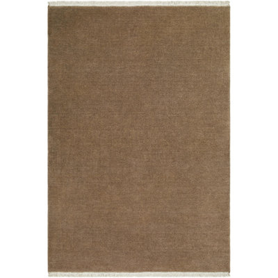 Clio Hand-Loomed Dark Gray Wool Rug