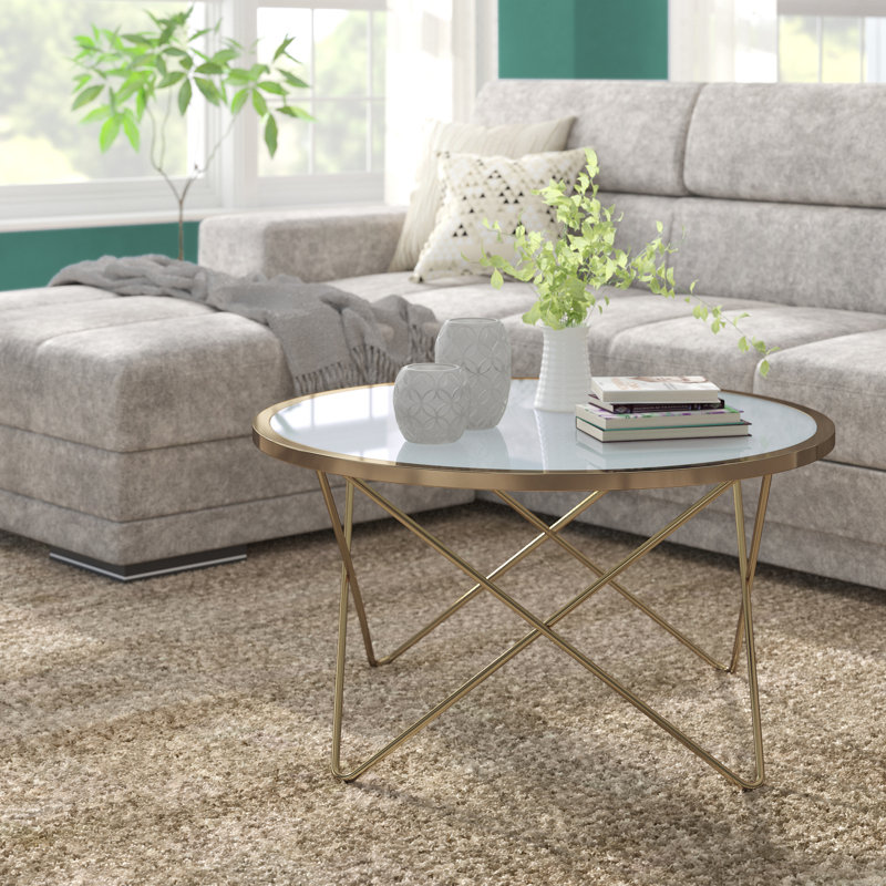 Pimlico Round Coffee Table, Frosted