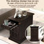 Table de salon antique avec porte-gobelets et rangement-338009727