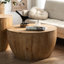 Table basse de forme rétro (2). Matériaux en bois. Rangement disponible. Capacité de charge de 220 lb. Pas d'assemblage. Facile à nettoyer avec de l'huile antique. Seau à finition naturelle 2 pour différents espaces. Sapin de qualité.