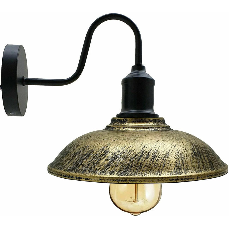 Amillio Armed Sconce, Brushed Brass