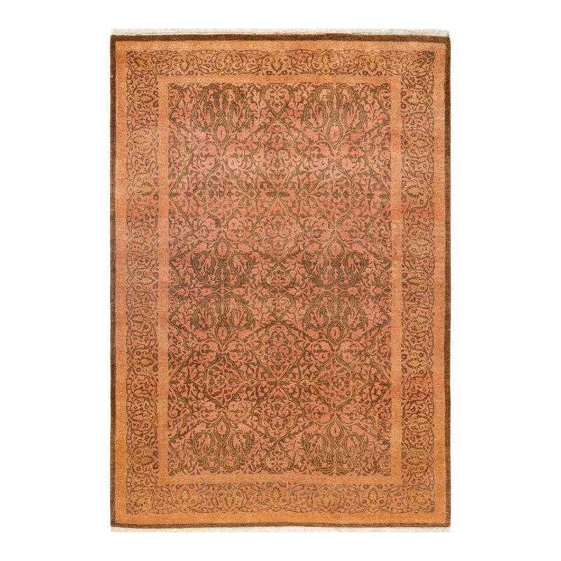 Classic One-of-a-Kind 4' 3" x 6' 2" Hand Knotted Area Rug