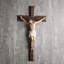 Décoration murale croix de Jésus H 12 po, croix religieuse