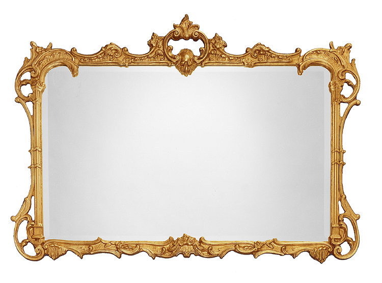 Miroir accent biseauté traditionnel The House of Dinsmore, 35 po x 50 po