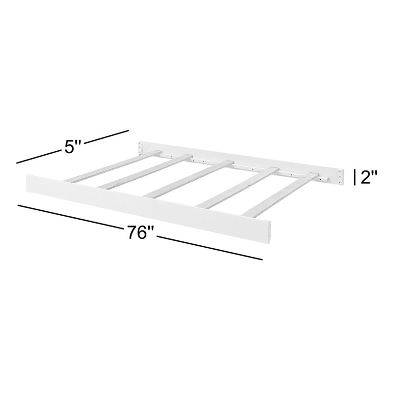 Bennett Full Bed Conversion Kit, Rustic White
