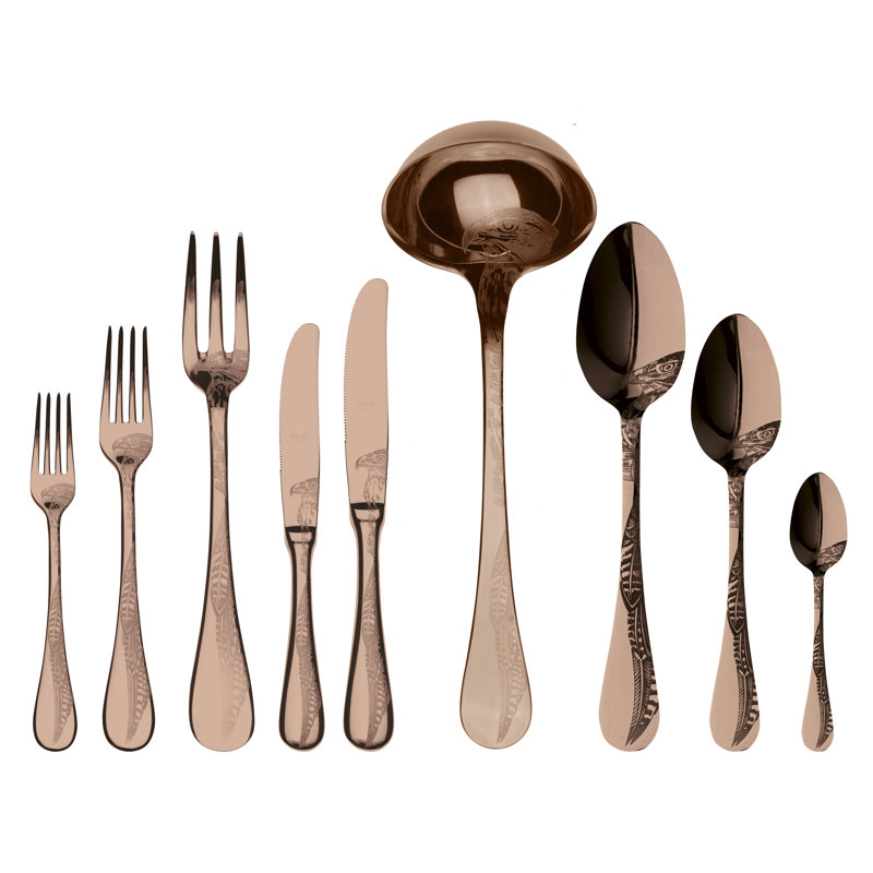 Ensemble de couverts Caccia - 39 pièces - Bronze, Bronze
