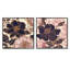 Pivoine bleue et rose - ensemble de 2 pivoines carrées-5770053-5770052