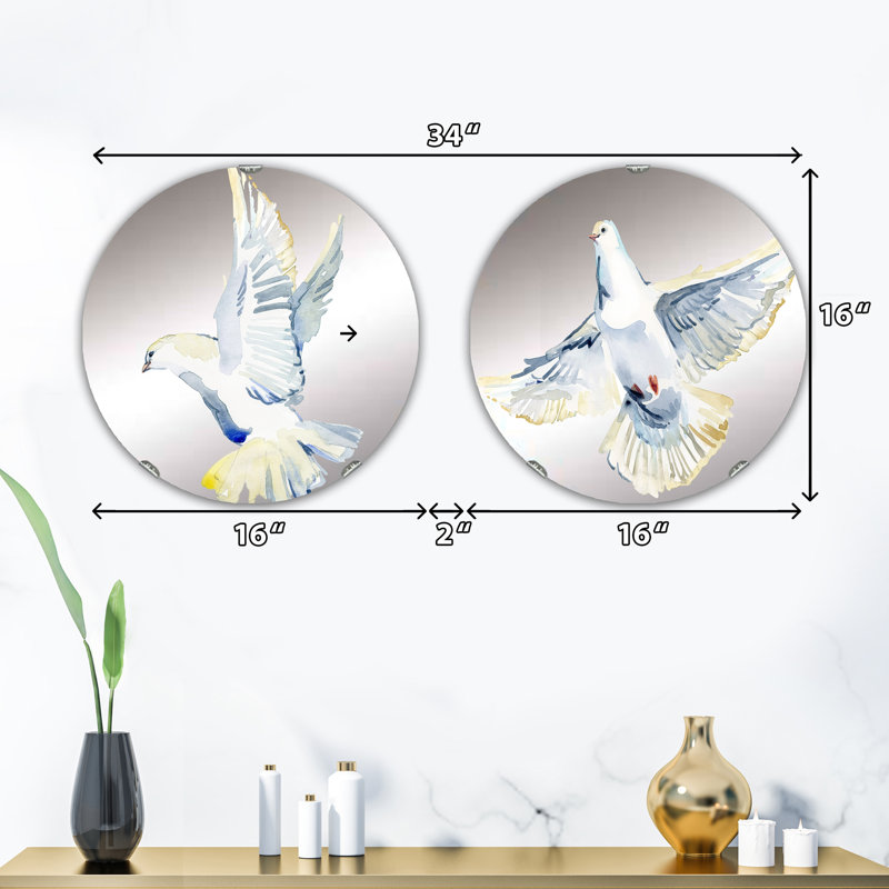 Ensemble de 2 miroirs sans cadre